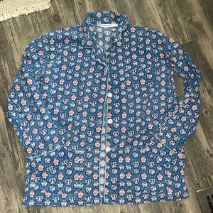 Roller Rabbit woman’s pajama shirt - medium